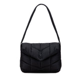 Quilted Econyl Nylon Lou Puffer Messenger Bag